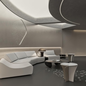 现代会客厅3D模型下载